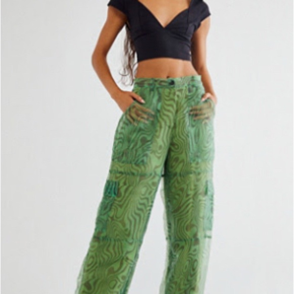 Sheer Green Pants